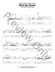 Run for Cover Guitar and Fretted sheet music cover